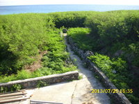 passages such as this one barely wide enough for bicycle traffics are a common sight throughout these 
				islands